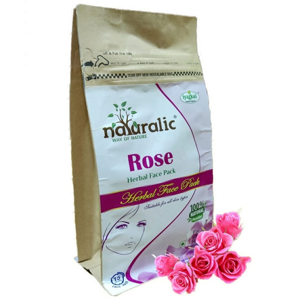 Best Natural Rose Petal Powder for Glowing Skin Face Pack – 100g